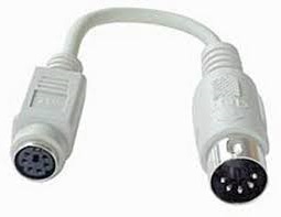 ALARGADERA ADAPTADOR PS2 HEMBRA A DIN MACHO 69