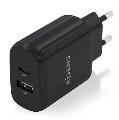 CARGADOR AISENS USB-USBC A110-0759 25 W. 07