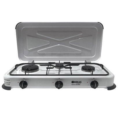 COCINA DE GAS NIKLAS COD800003 3 FUEGOS 10