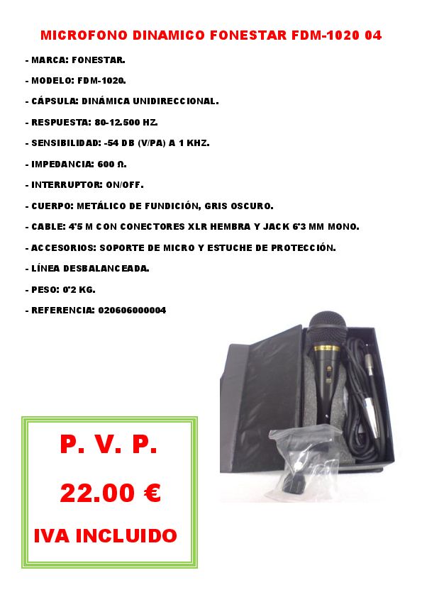 MICROFONO DINAMICO FONESTAR FDM-1020 04