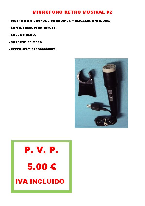 MICROFONO RETRO MUSICAL 02