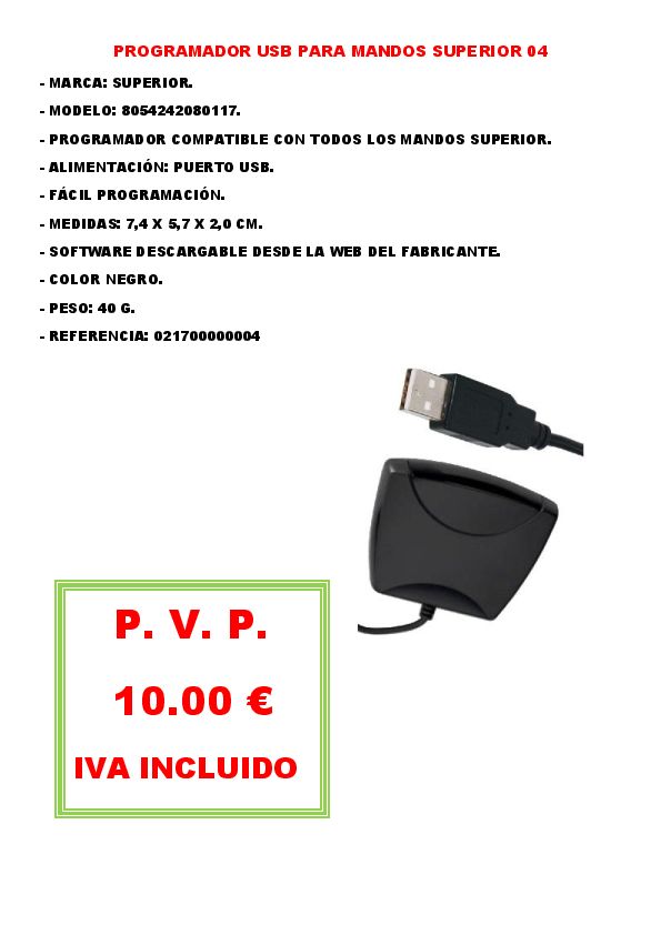 PROGRAMADOR USB PARA MANDOS SUPERIOR 04