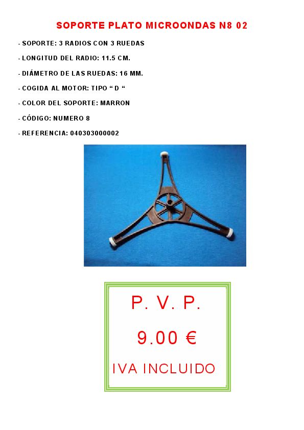 SOPORTE PLATO MICROONDAS N8 02