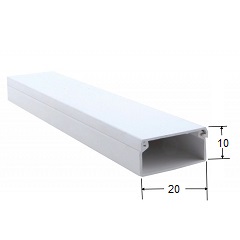 CANALETA 10X20 MM. 2 METROS ADHESIVA 67